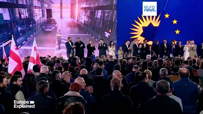 News video: EU-Beitritt Georgiens: EU-Parlament übt Kritik an Rechtsstaatlichkeit und russischem Einfluss