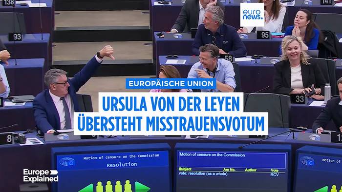 News video: Von der Leyen angeschlagen: Ihre 5 Problemfelder nach dem Votum