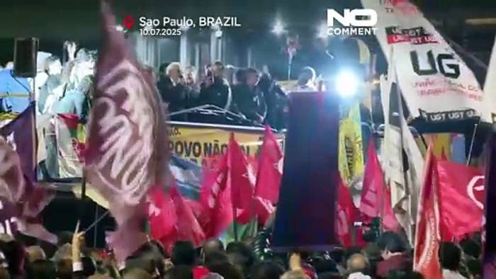 News video: Brasilianer demonstrieren gegen Trump und fordern höhere Steuern für Reiche