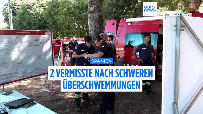 Video: Suche nach Vermissten: Sturzfluten in Katalonien reißen zwei Menschen mit