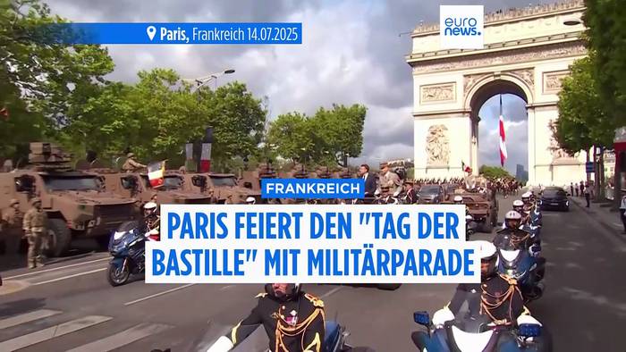 News video: Frankreich: Tag der Bastille mit einer jährlichen Militärparade in Paris