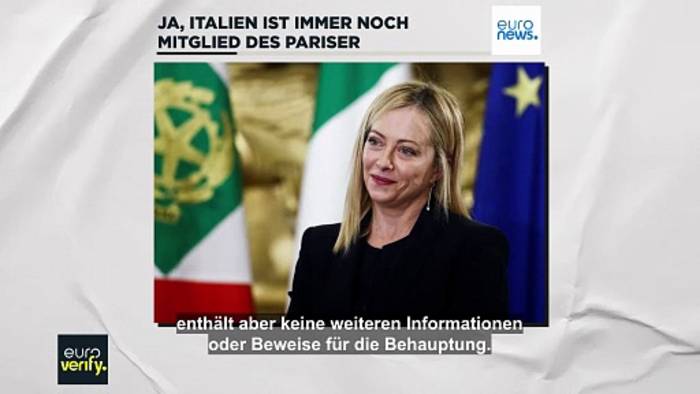 Video: Doch: Italien ist immer noch Mitglied des Pariser Klimaabkommens