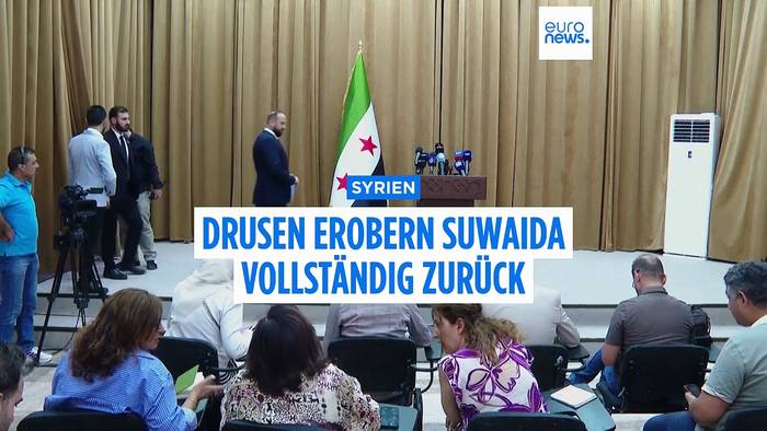 News video: Brüchige Waffenruhe in Syrien: Drusen erobern Suwaida vollständig zurück