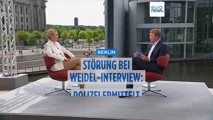 News video: Störung bei Weidel-Interview: Jetzt ermittelt die Polizei gegen Demonstranten