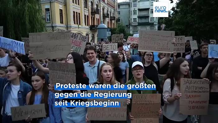 News video: Proteste gegen Gesetz zu Anti-Korruptionsbehörden in der Ukraine: Will Selenskyj seine Entourage schützen?