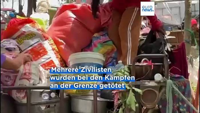 News video: Konflikt zwischen Thailand und Kambodscha: 100.000 Menschen auf der Flucht