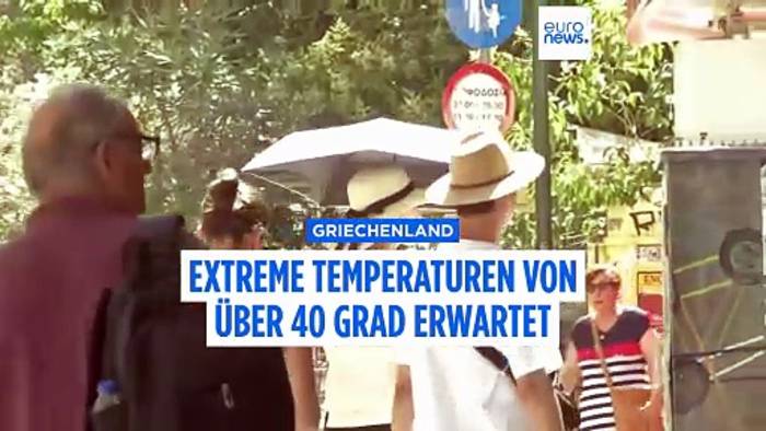 Video: Glutofenhitze in Griechenland