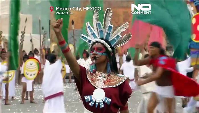 Video: Mexiko-Stadt feiert 700 Jahre Tenochtitlán mit Festival