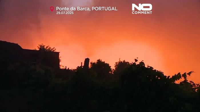 News video: Portugal kämpft gegen große Waldbrände: Hitze und Winde verschärfen Risiko