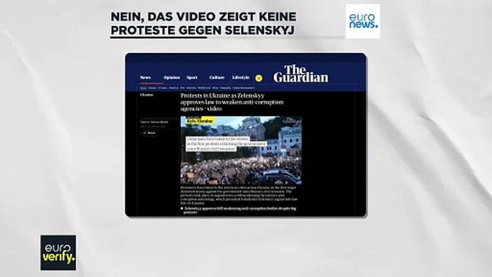 News video: Fake News: Video von Protesten aus Kyjiw zeigt keinen Aufstand gegen Selenskyj