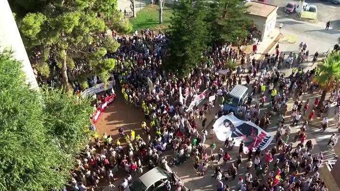 News video: Protestierende fordern Rücktritt neun Monate nach Überschwemmungen in Valencia