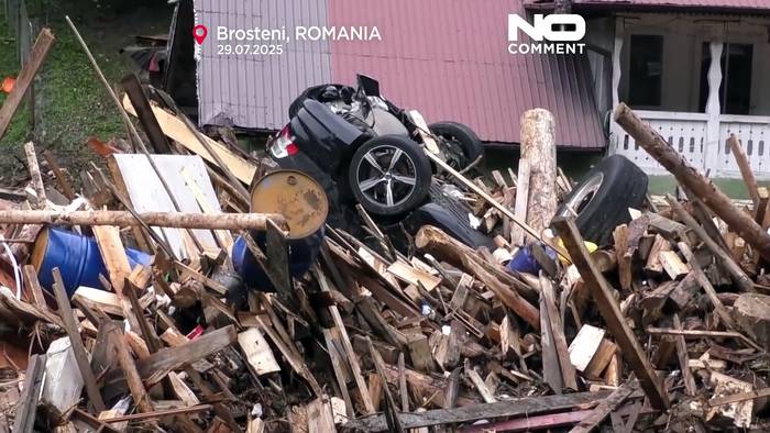 News video: Notfalleinsatz nach tödlichen Überschwemmungen in Nordrumänien
