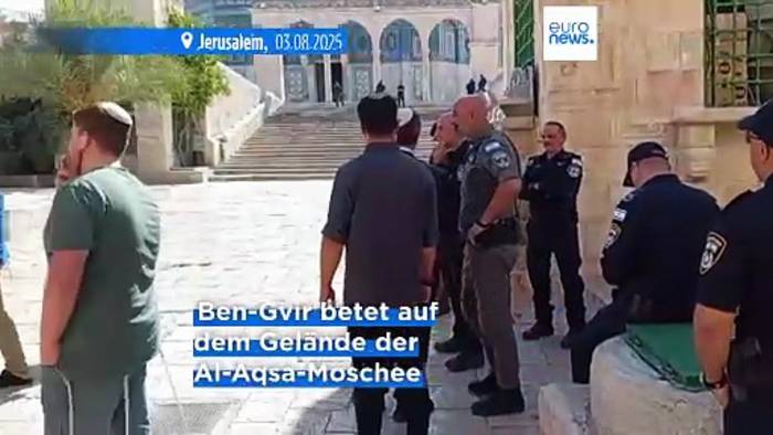 Video: Rechtsextremer israelischer Minister provoziert mit Gebet am Tempelberg