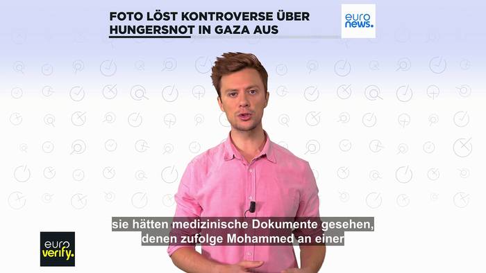 News video: Hunger in Gaza: Was zeigt das Foto des abgemagerten Jungen wirklich?