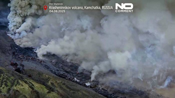 News video: Russlands Krasheninnikov Vulkan bricht nach Jahrhunderten erstmals aus