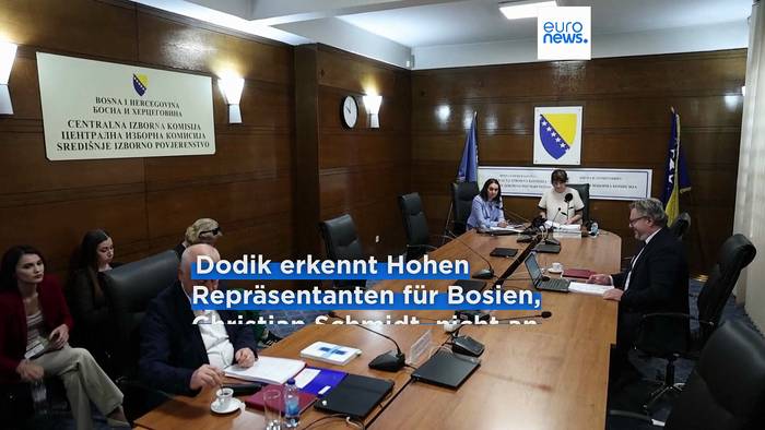 News video: Bosnien: Dodik reagiert auf Politikverbot mit Schimpftirade und will trotz Urteil im Amt bleiben