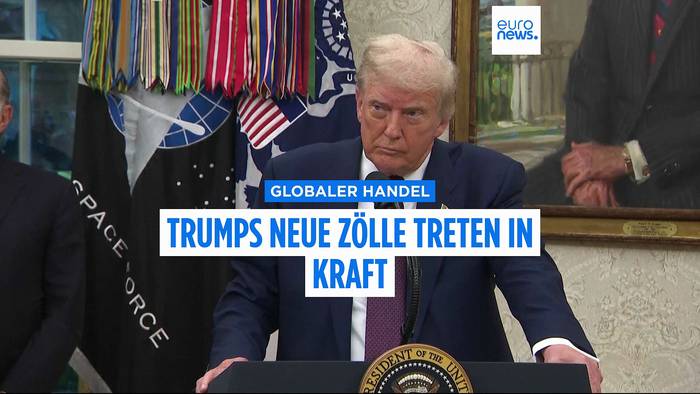 News video: Bis zu 50 Prozent ab heute: US-Präsident Trumps weltweite Zölle treten in Kraft