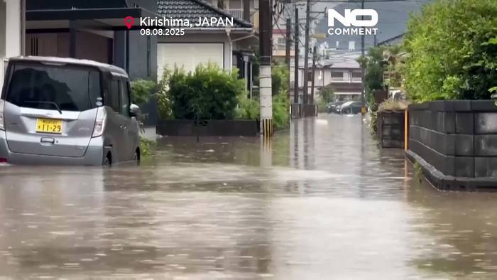 Video: Japan gibt höchste Warnungen aus: Überschwemmungen und Erdrutsche treffen Kyushu