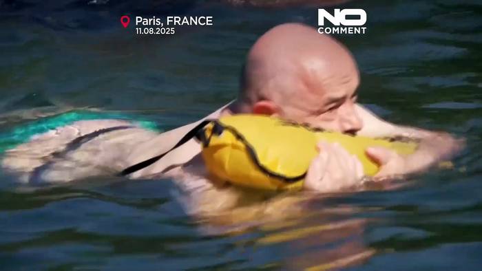 Video: Baden in der Seine begeistert die Pariser