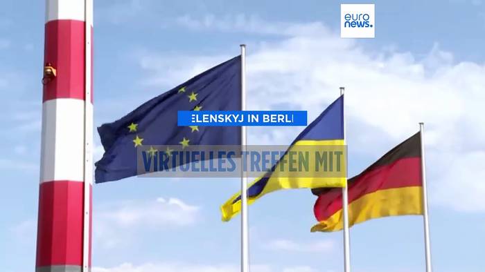 News video: Vor Alaska: Selenskyj beim virtuellen Ukraine-Gipfel mit Trump bei Merz in Berlin