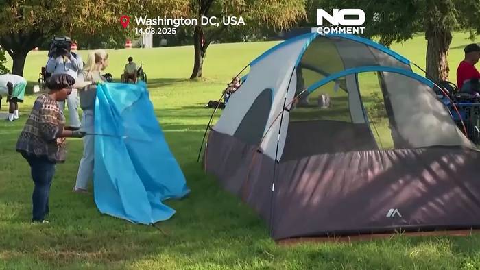 Video: Obdachlosenlager in Washington geräumt: umstrittene Polizeimaßnahme