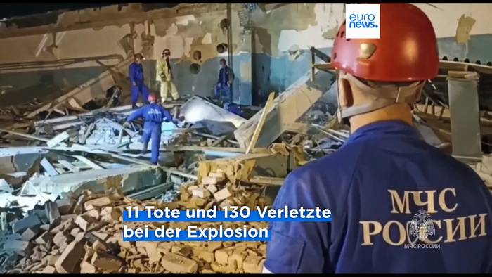 News video: Russland: Tödliche Explosion in einer Schießpulverfabrik