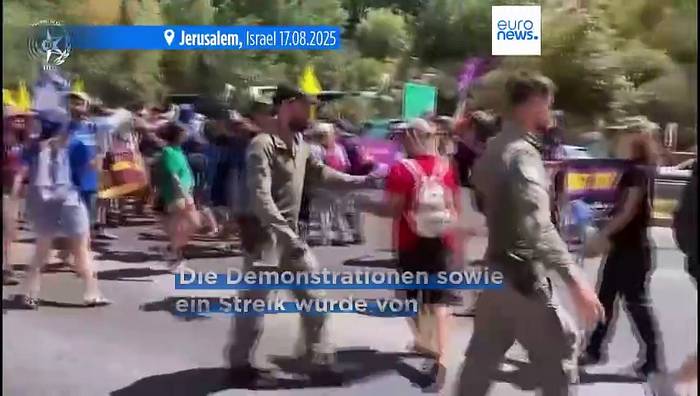 Video: 38 Verhaftungen bei israelischen Protesten für Waffenstillstand