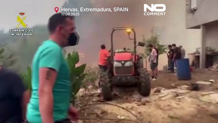 News video: Spanien verstärkt Feuerwehr wegen Rekordhitze und Waldbränden