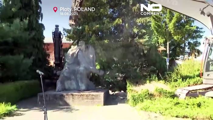 News video: Denkmal in Polen gemäß Kommunistensymbolgesetz abgerissen