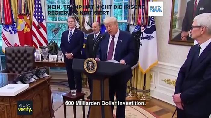 News video: Hat Trump die irische Regierung wegen ihrer Einwanderungspolitik beschimpft?