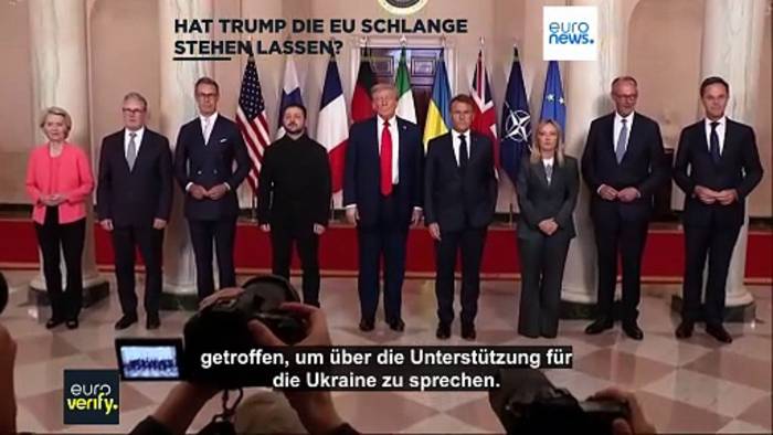 Video: Hat Trump die EU-Chefs Schlange stehen lassen?