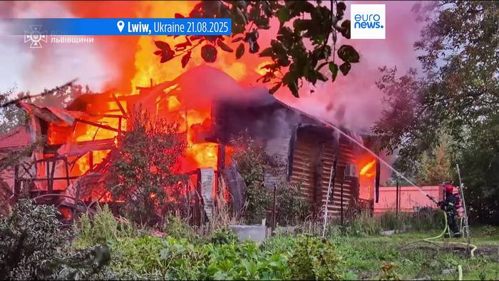 Video: Russische Angriffe auf Westukraine: Mindestens ein Toter und 14 Verletzte
