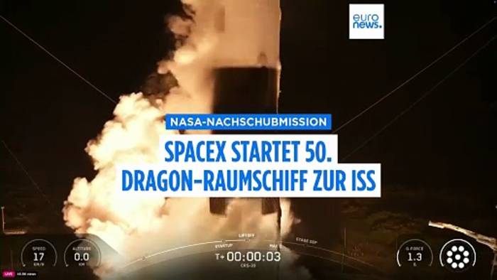 Video: NASA-Nachschubmission: SpaceX startet 50. Dragon-Raumschiff zur ISS