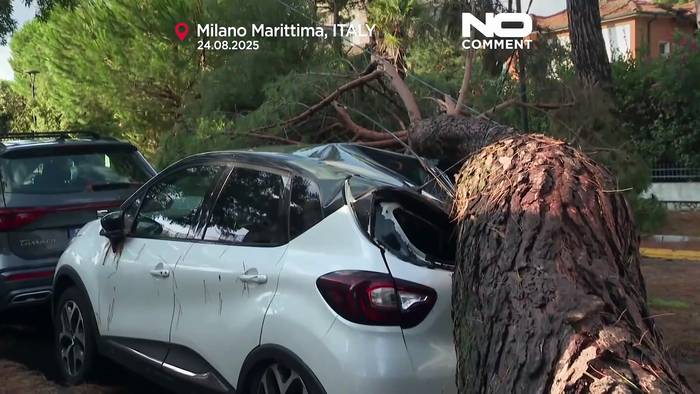 News video: Italiens Ferienorte von heftigem Sturm getroffen: So schlimm sind die Schäden
