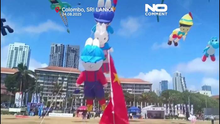 Video: Internationales Drachenfestival in Sri Lanka kehrt nach sechs Jahren zurück
