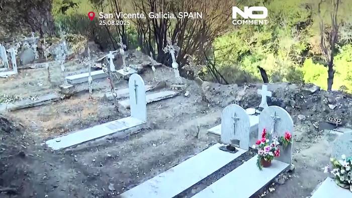 News video: Kirche niedergebrannt durch Feuer in San Vicente, Spanien