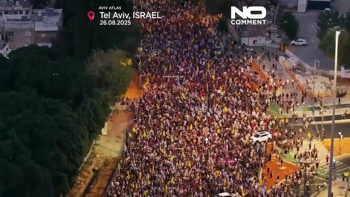 News video: Tausende demonstrieren in Tel Aviv für Freilassung der Geiseln im Gazastreifen