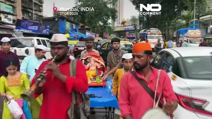 News video: Indien startet zehntägiges Ganesha-Festival mit Prozessionen und Gebeten