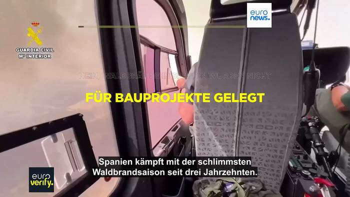 Video: Wurden die Waldbrände in Spanien absichtlich gelegt, um Land für Bauprojekte zu roden?