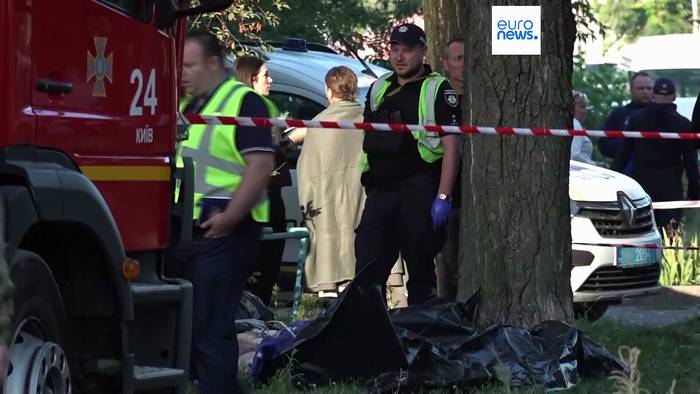 News video: Mindestens 14 Tote und Dutzende Verletzte bei Angriff auf Kyjiw