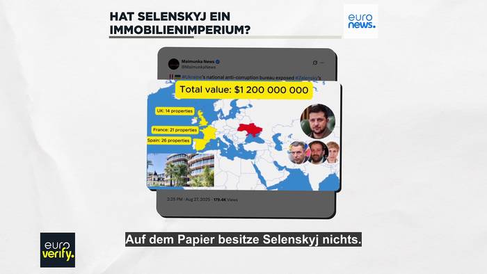 News video: Neue Vorwürfe gegen Selenskyj: Besitzt er Immobilien im Wert von 1 Milliarde Euro?