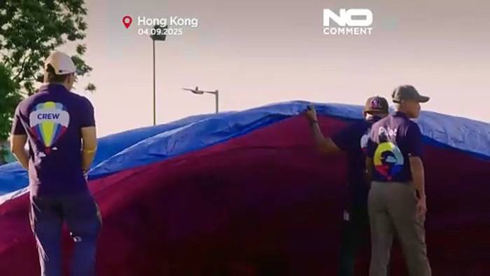 News video: Hongkong veranstaltet erstes Heißluftballon-Festival