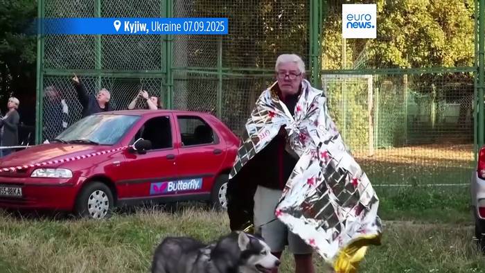 News video: Heftige Angriffe auf Ukraine: Feuer im Regierungsgebäude, 823 Attacken in einer Nacht