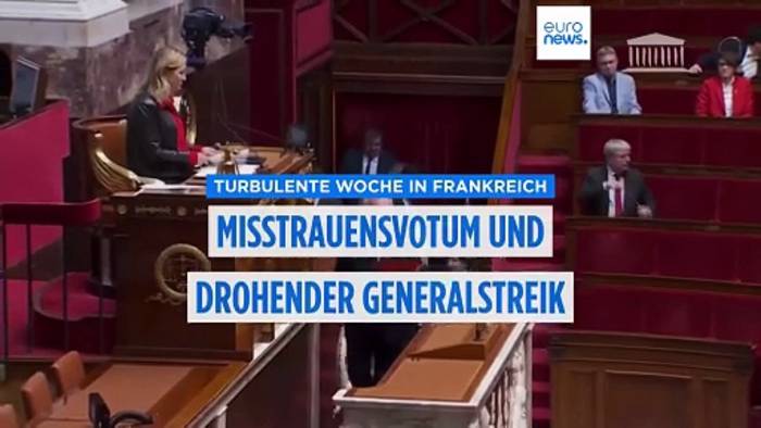 News video: Frankreich vor Chaos-Woche: Vertrauensabstimmung und Aufruf zur landesweiten Blockade