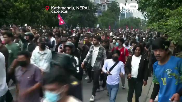 News video: Tödliche Zusammenstöße in Kathmandu nach Protesten gegen Social-Media-Verbot