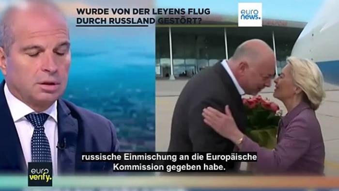 Video: Wurde Von der Leyens Flug tatsächlich von Russland gestört?