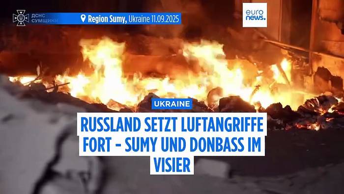 News video: Ukraine: Russland setzt Luftangriffe fort - Sumy und Donbass im Visier
