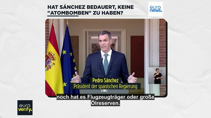 News video: Krieg in Gaza: Hat Sánchez bedauert, keine 