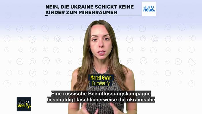 News video: Mehr als 10 Millionen Mal geteilt: Video behauptet, die Ukraine schicke Waisenkinder zum Minenräumen