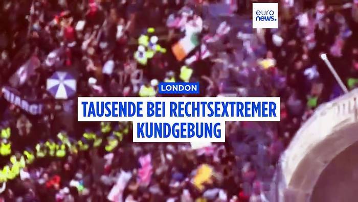 News video: London: Übergriffe auf Polizei bei Aufmarsch von Rechtsextremist Tommy